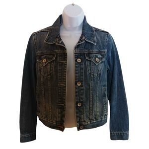 Vintage 2006 GAP 1969 Denim Trucker Jacket Medium Wash Limited Edition Size XS